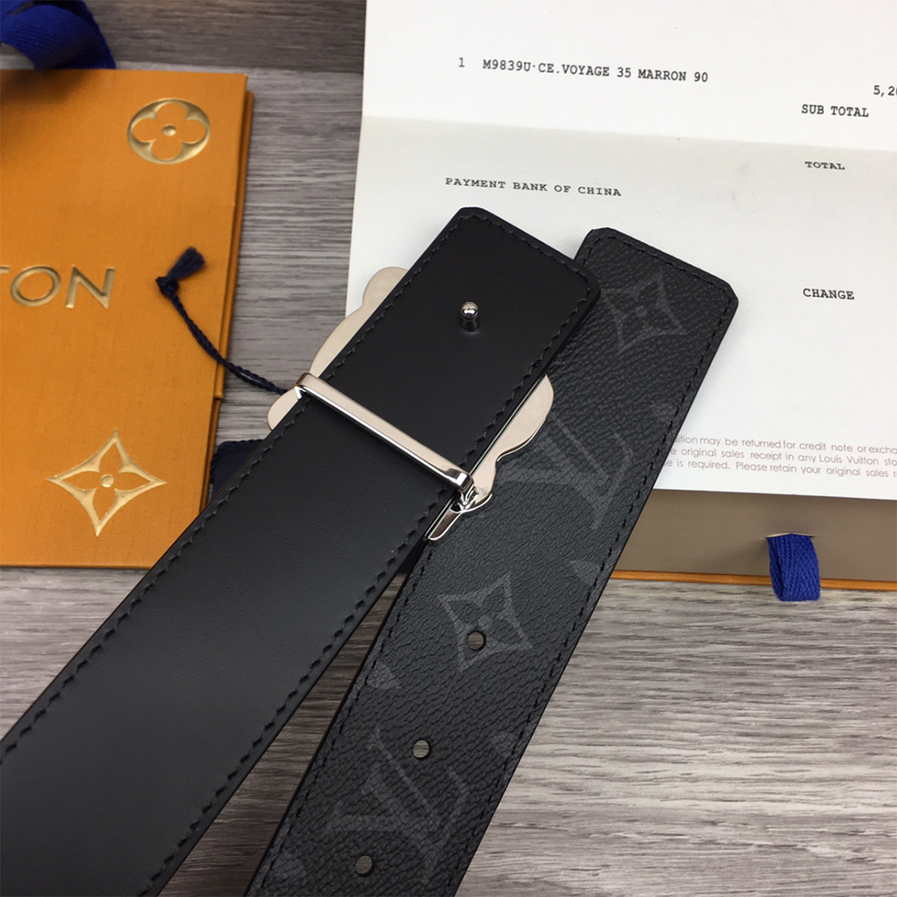 Louis Vuitton Tiger 40MM Belt Black - DesignerGu