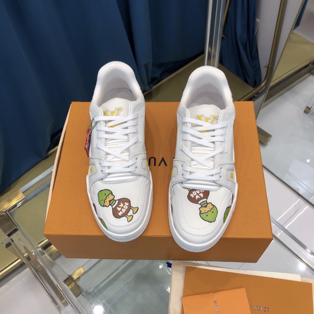 Louis Vuitton Trainer Sneaker X Nigo Duck - DesignerGu