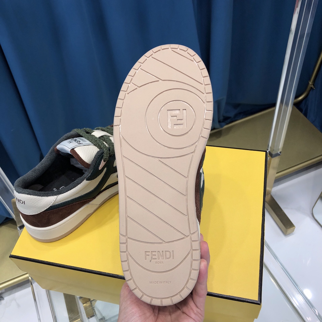 Fendi Match Suede Low-tops(Upon UK Size) - DesignerGu