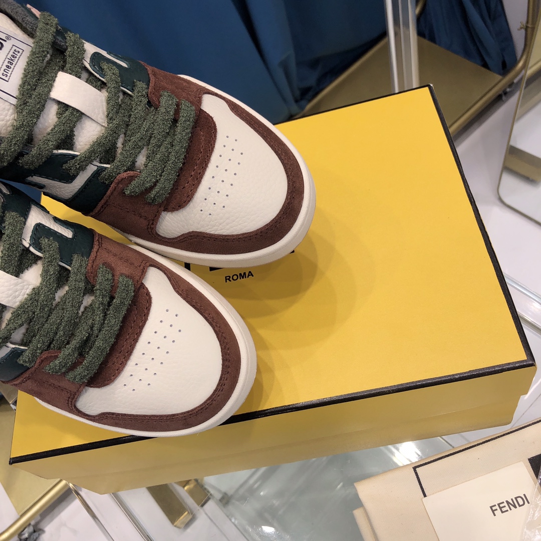 Fendi Match Suede Low-tops(Upon UK Size) - DesignerGu