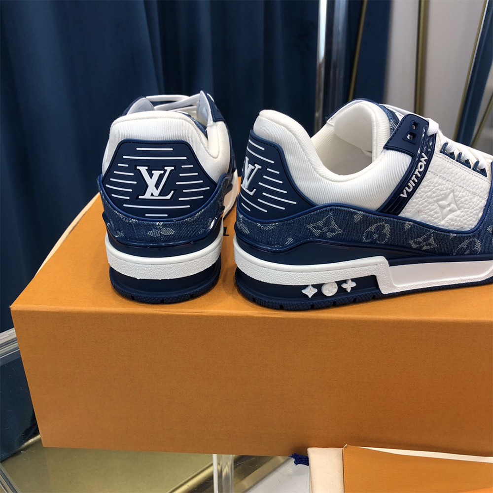 Louis Vuitton Trainer Sneaker  Monogram Denim(upon uk size) - DesignerGu