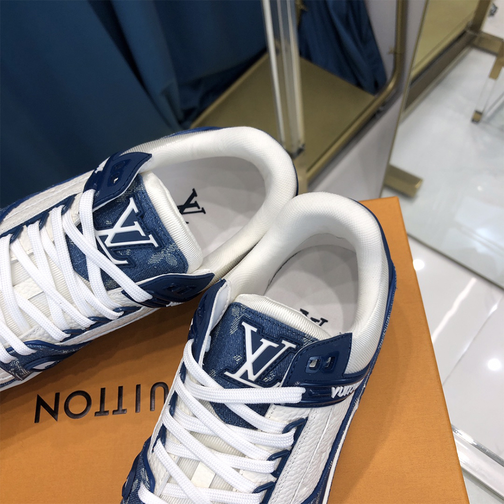 Louis Vuitton Trainer Sneaker  Monogram Denim(upon uk size) - DesignerGu