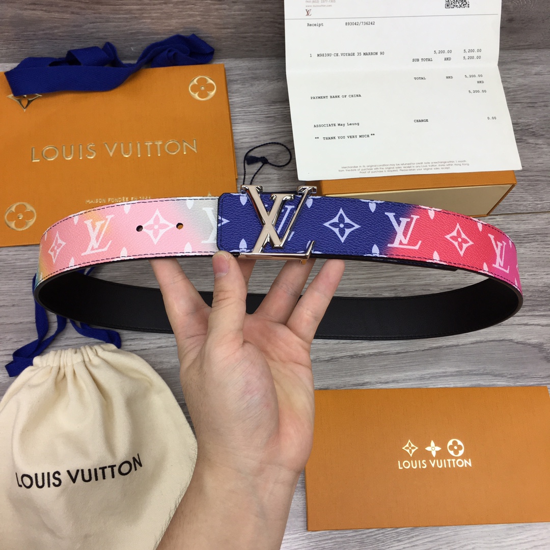 Louis Vuitton Shape 40MM Reversible Belt - DesignerGu