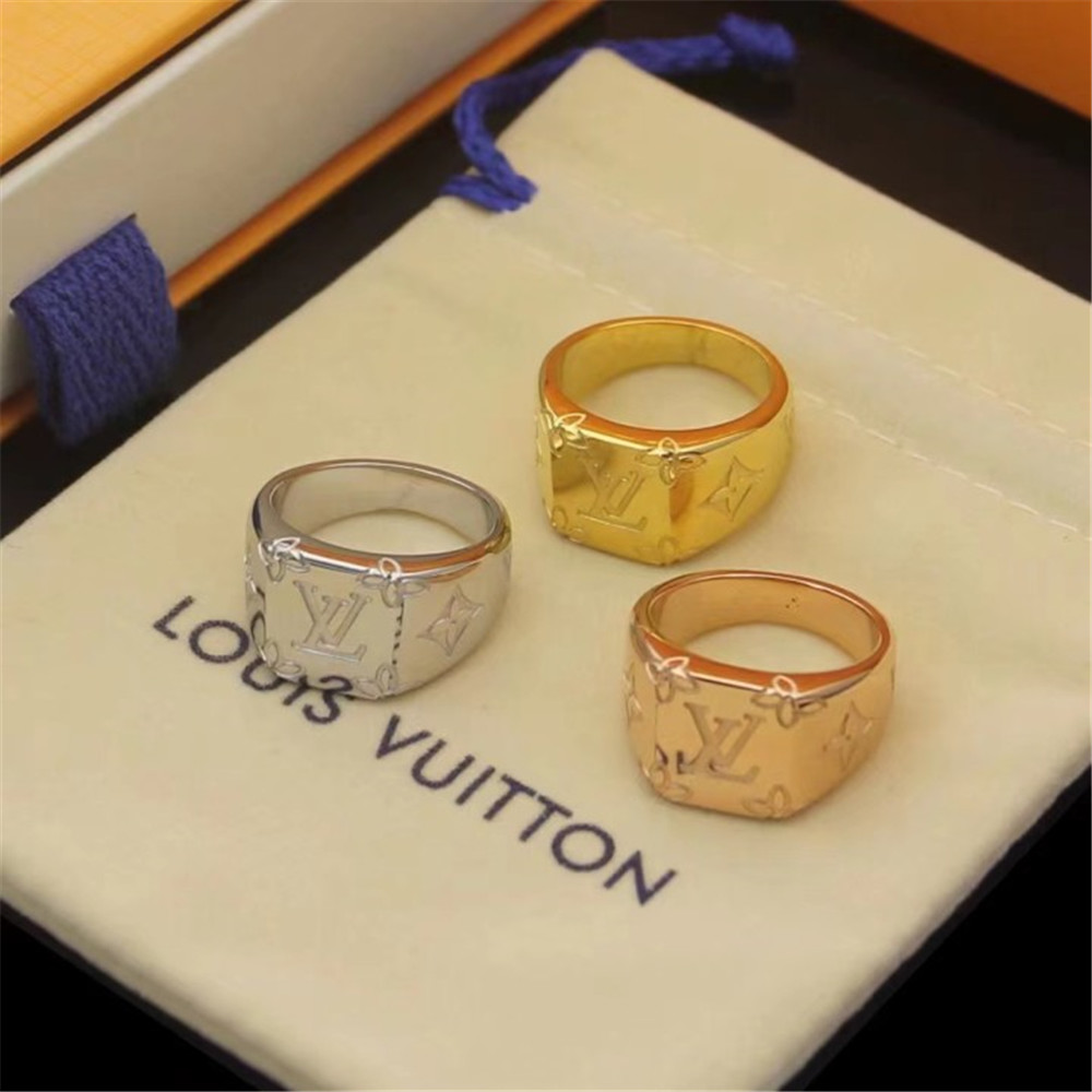 Louis Vuitton Logo Ring - DesignerGu