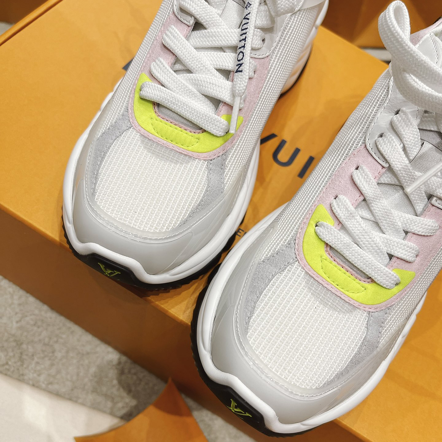 Louis Vuitton Run 55 Sneaker In Grey - DesignerGu