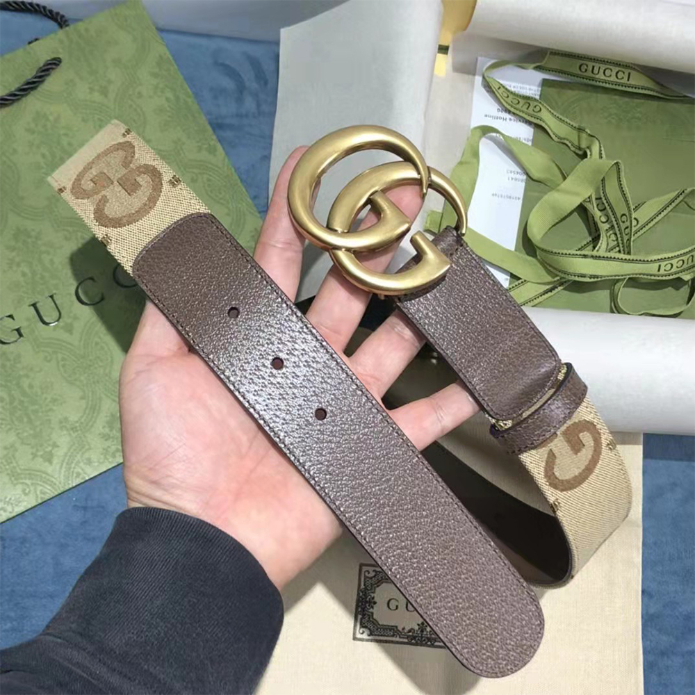 Gucci Jumbo GG Marmont Wide Belt - DesignerGu