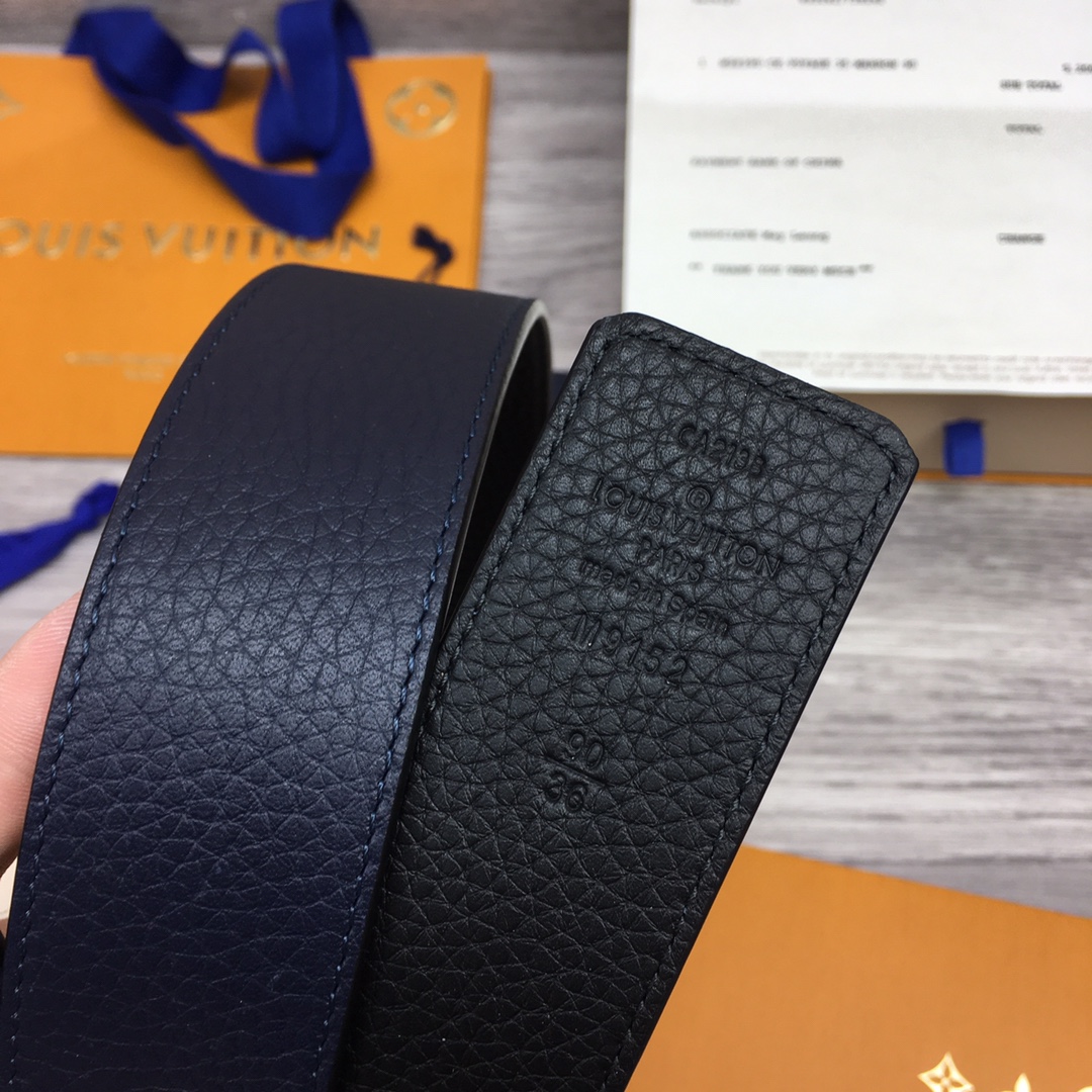 Louis Vuitton Shape 40MM Reversible Belt - DesignerGu