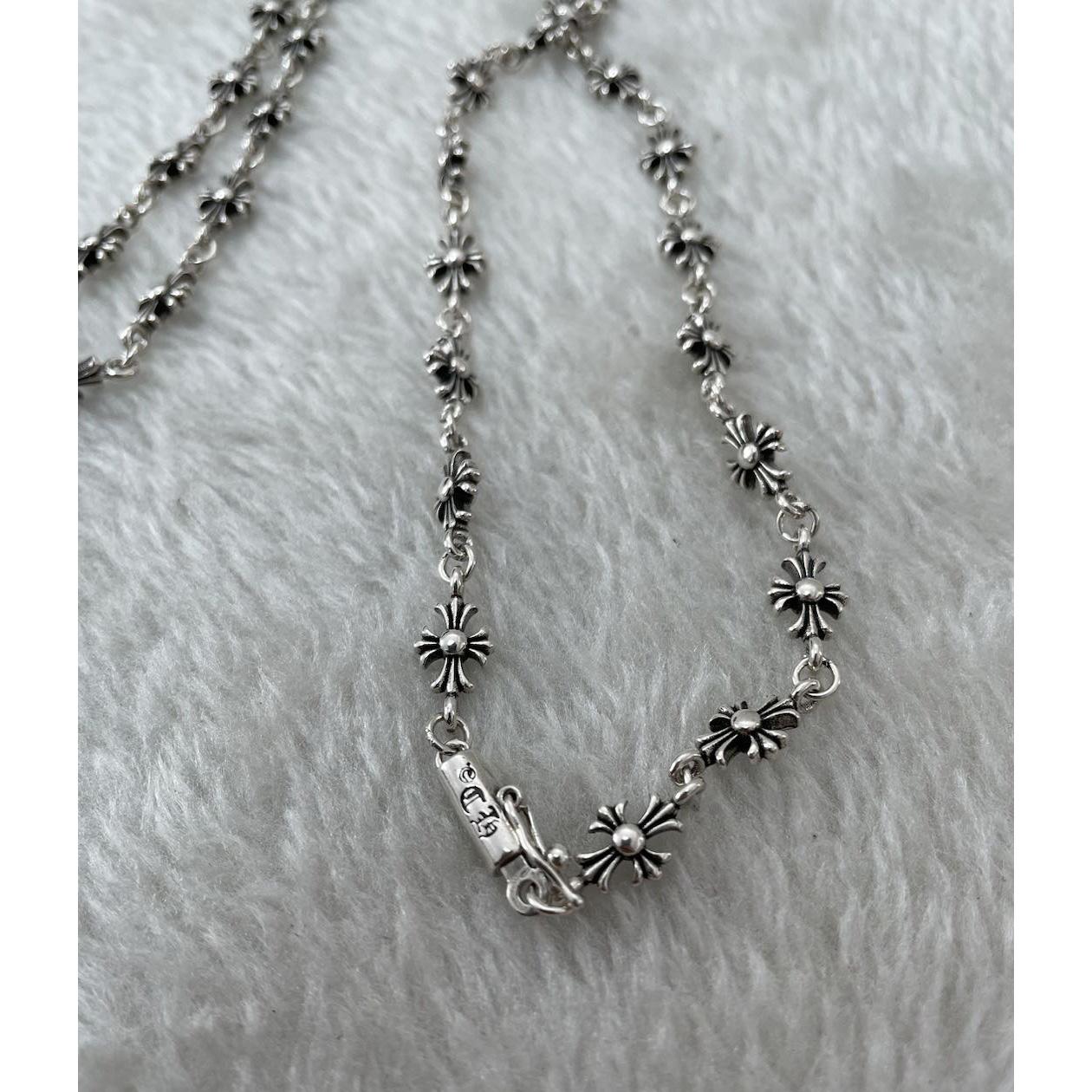 Chrome Heart Cross Necklace - DesignerGu