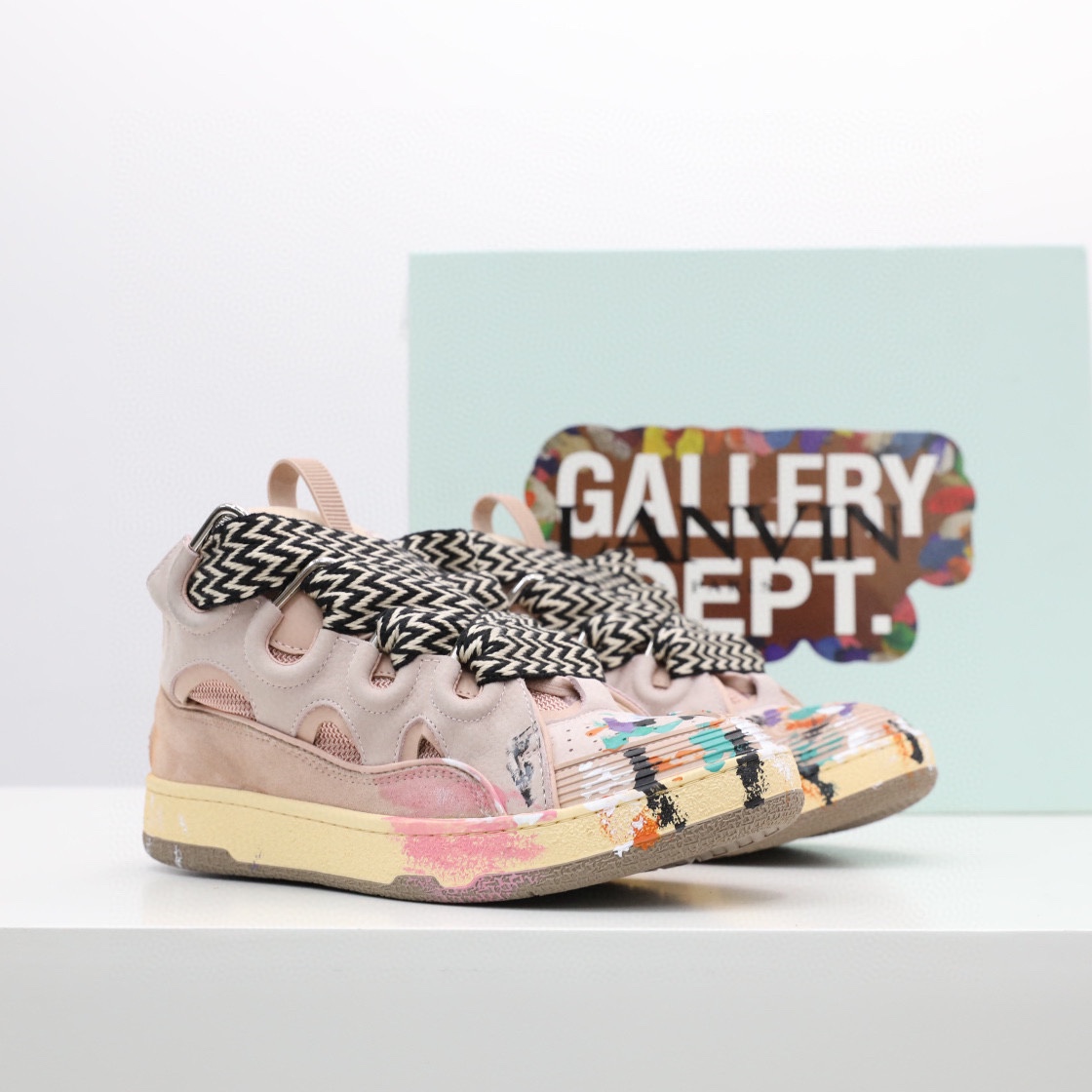 Lanvin X  Gallery Dept. Curb Sneaker Pink - DesignerGu