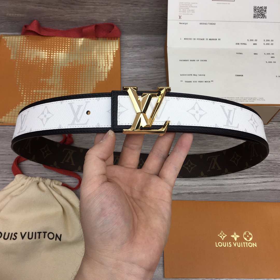 Louis Vuitton Shape 40MM Reversible Belt - DesignerGu