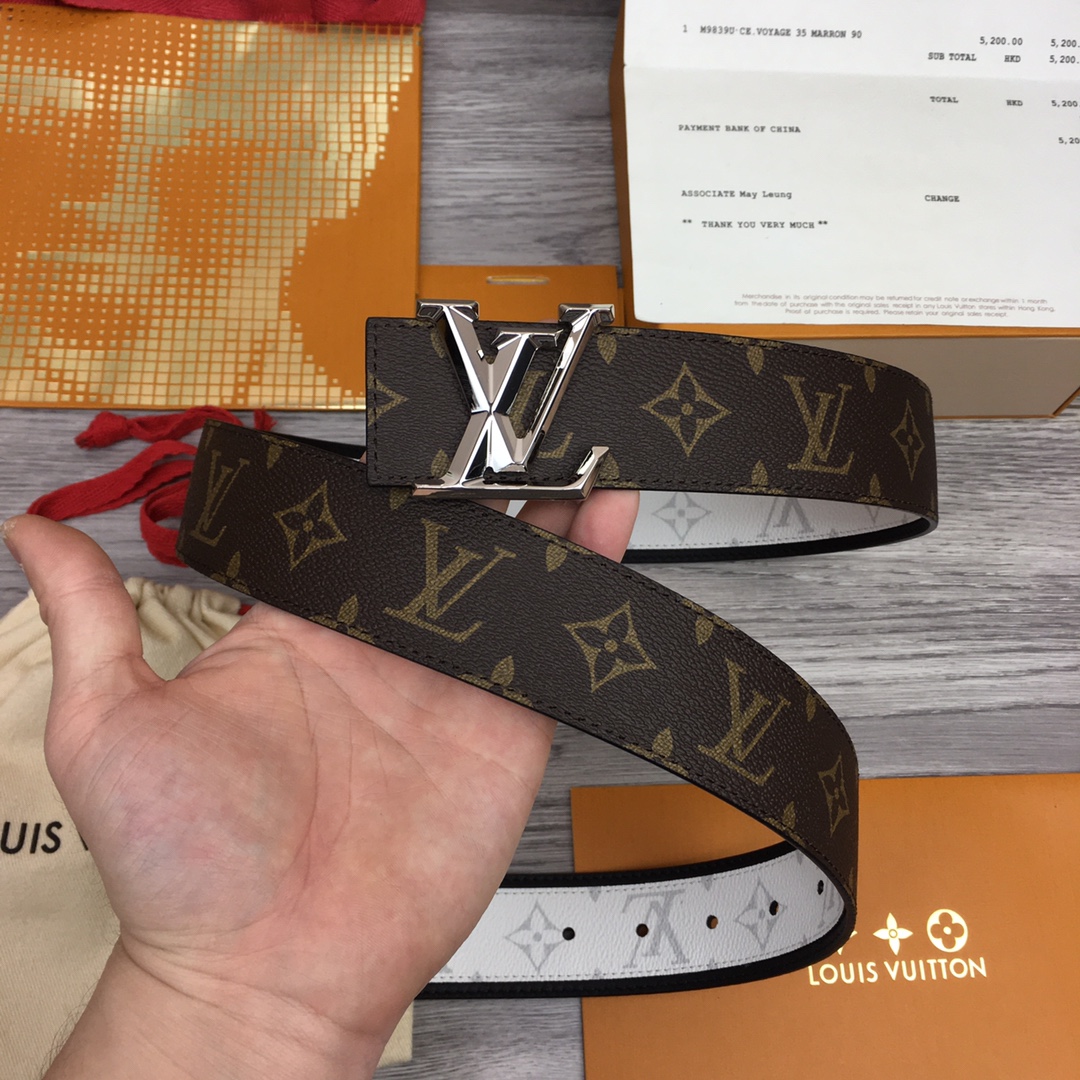 Louis Vuitton Shape 40MM Reversible Belt - DesignerGu