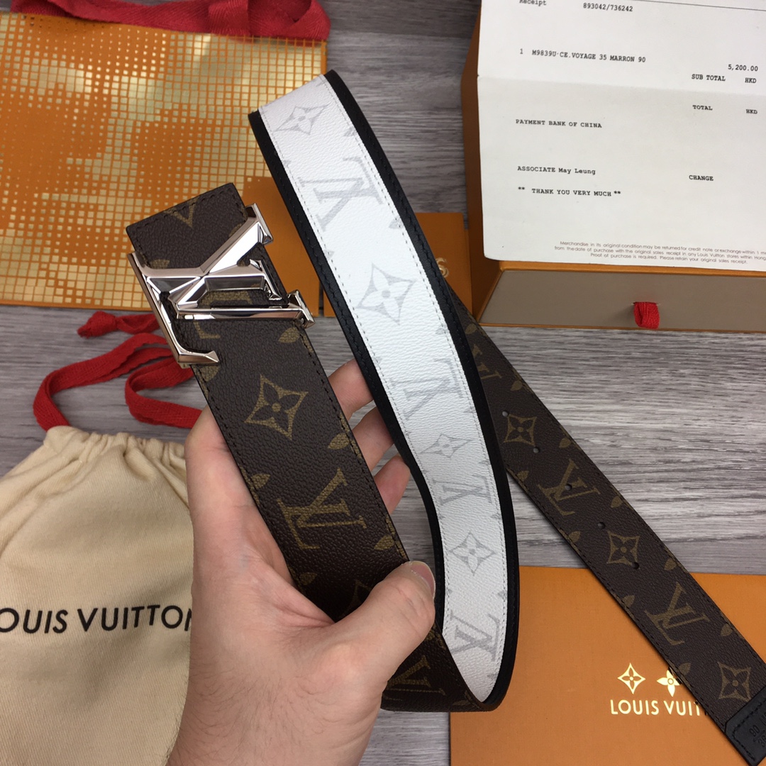 Louis Vuitton Shape 40MM Reversible Belt - DesignerGu