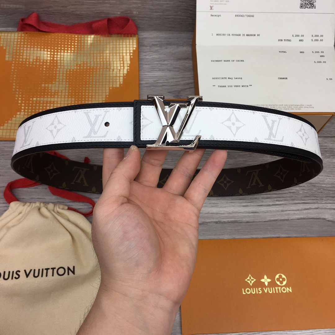 Louis Vuitton Shape 40MM Reversible Belt - DesignerGu