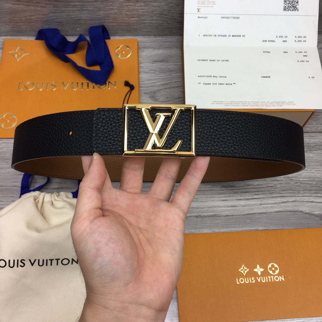 Louis Vuitton Shape 40MM Reversible Belt - DesignerGu