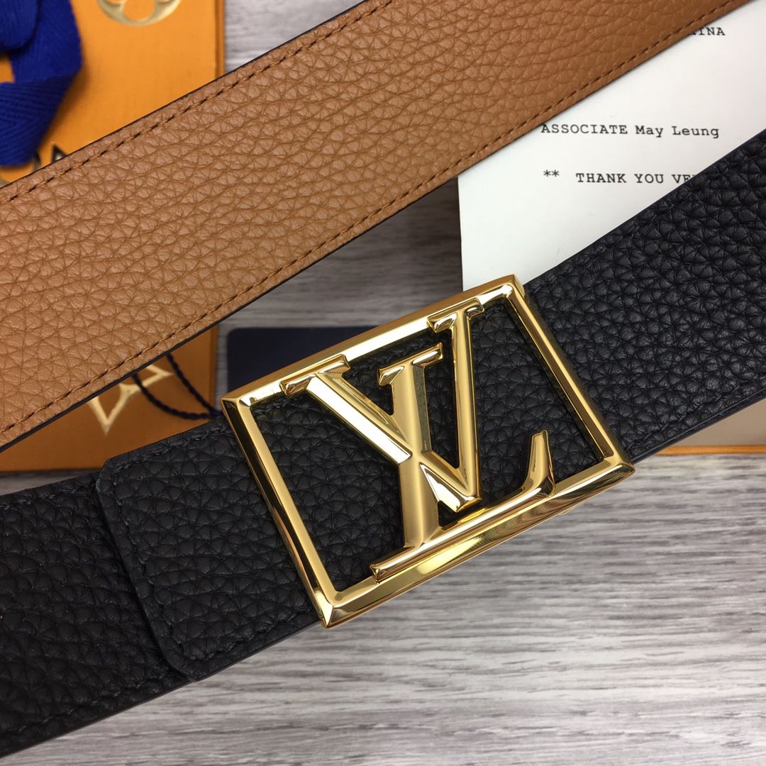 Louis Vuitton Shape 40MM Reversible Belt - DesignerGu