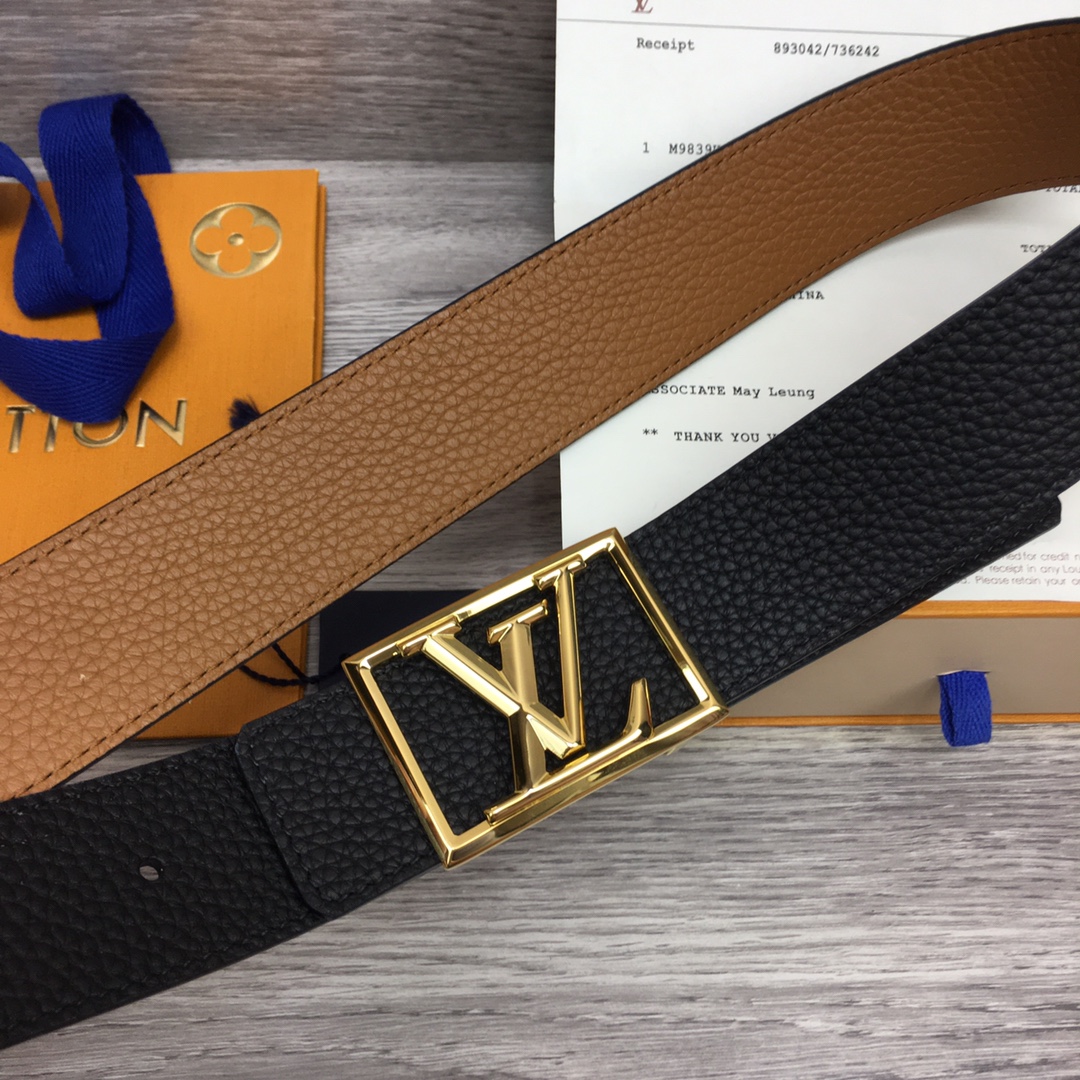 Louis Vuitton Shape 40MM Reversible Belt - DesignerGu