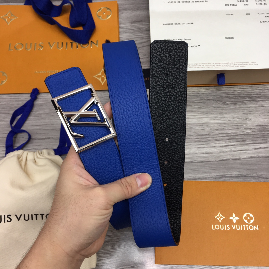 Louis Vuitton Shape 40MM Reversible Belt - DesignerGu