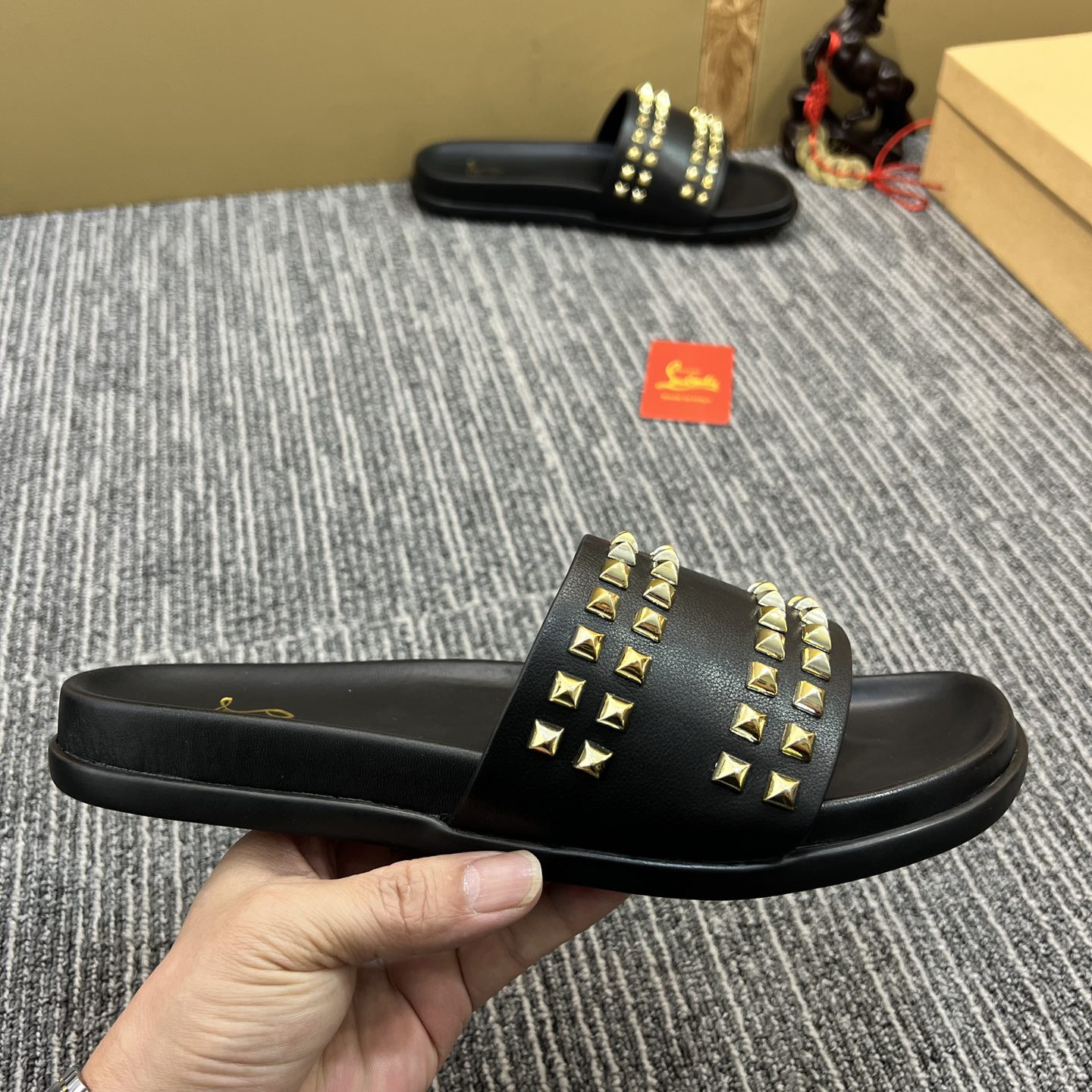 Christian Louboutin  Men Slippers Flats - DesignerGu