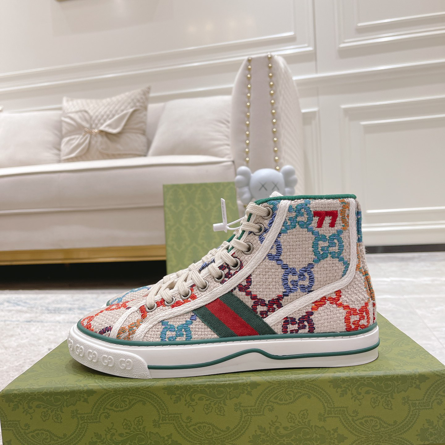 Gucci Men's  Tennis 1977 High Top Sneaker - DesignerGu