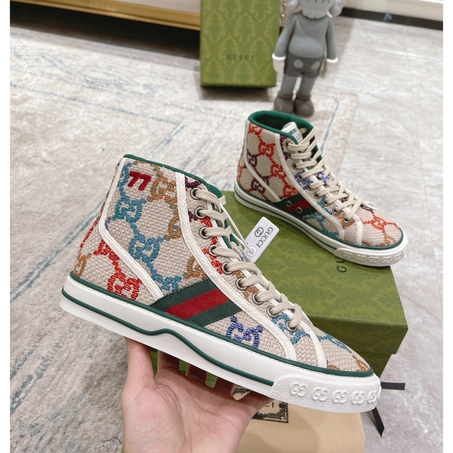 Gucci Men's  Tennis 1977 High Top Sneaker - DesignerGu