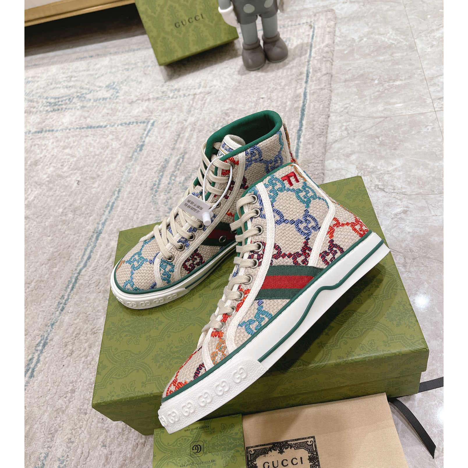 Gucci Men's  Tennis 1977 High Top Sneaker - DesignerGu