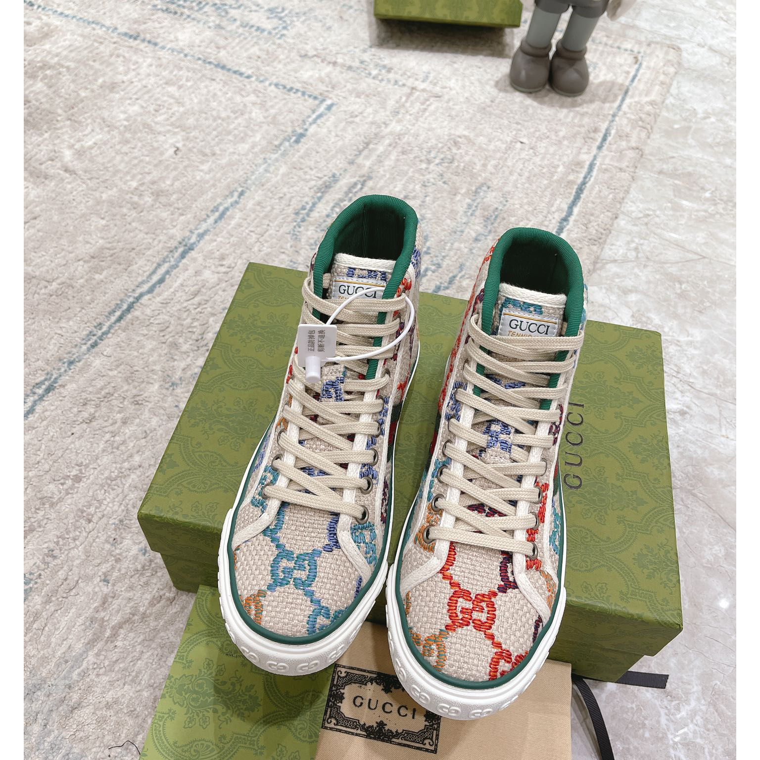 Gucci Men's  Tennis 1977 High Top Sneaker - DesignerGu