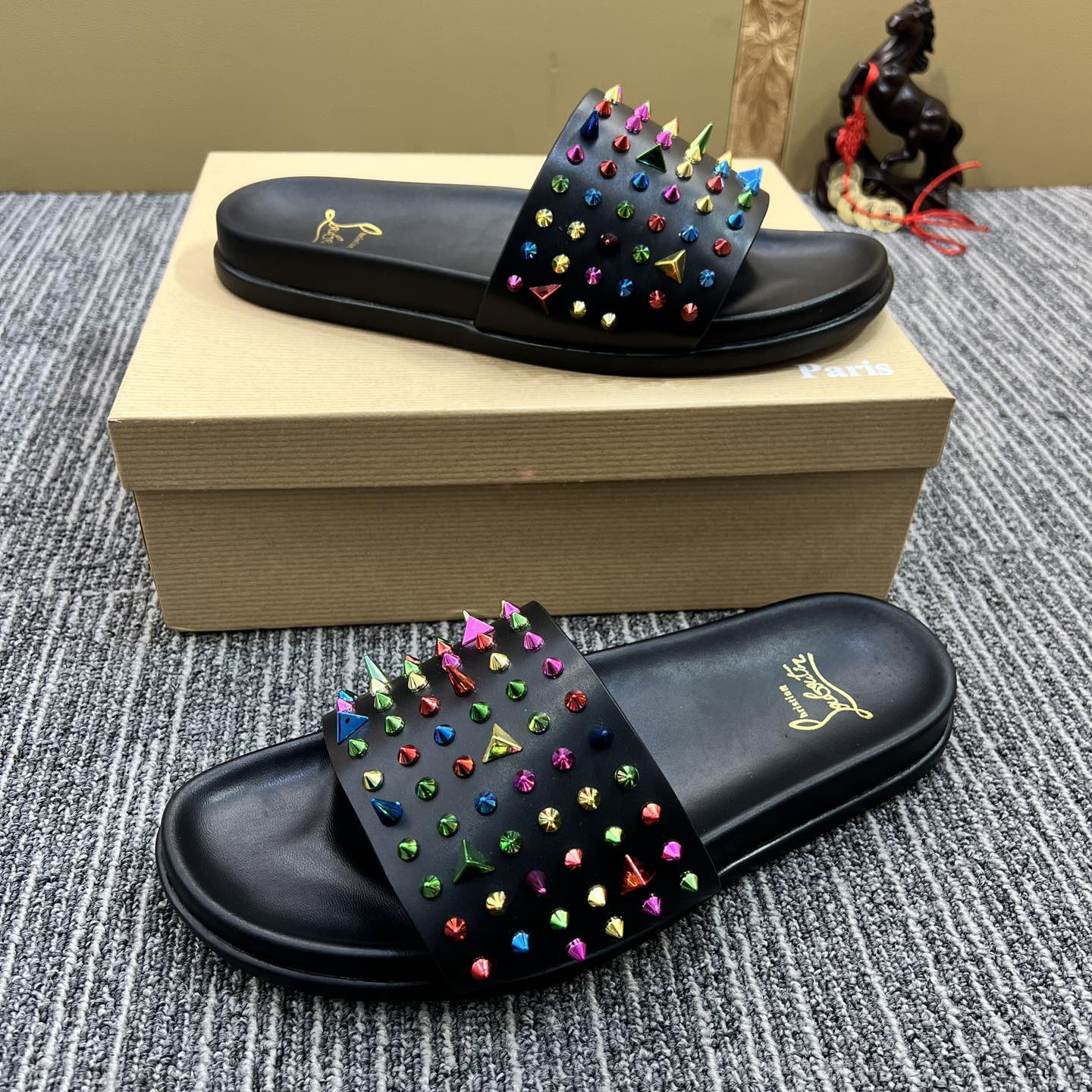 Christian Louboutin  Men Slippers Flats - DesignerGu