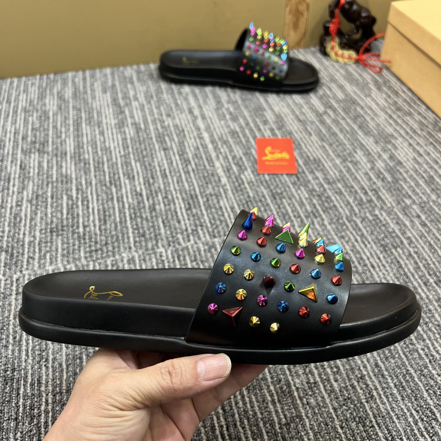 Christian Louboutin  Men Slippers Flats - DesignerGu