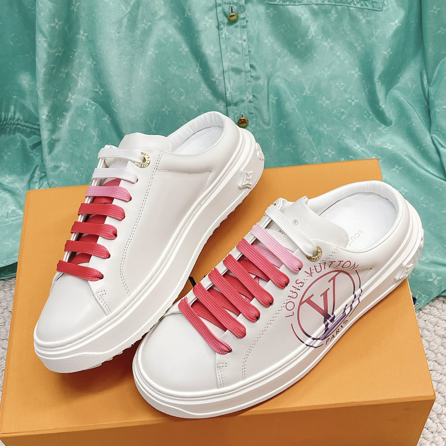 Louis Vuitton Time Out Open Back Sneaker - DesignerGu