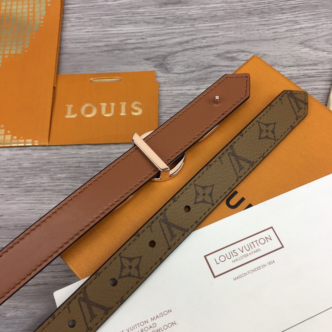 Louis Vuitton Squared LV 20mm Belt - DesignerGu