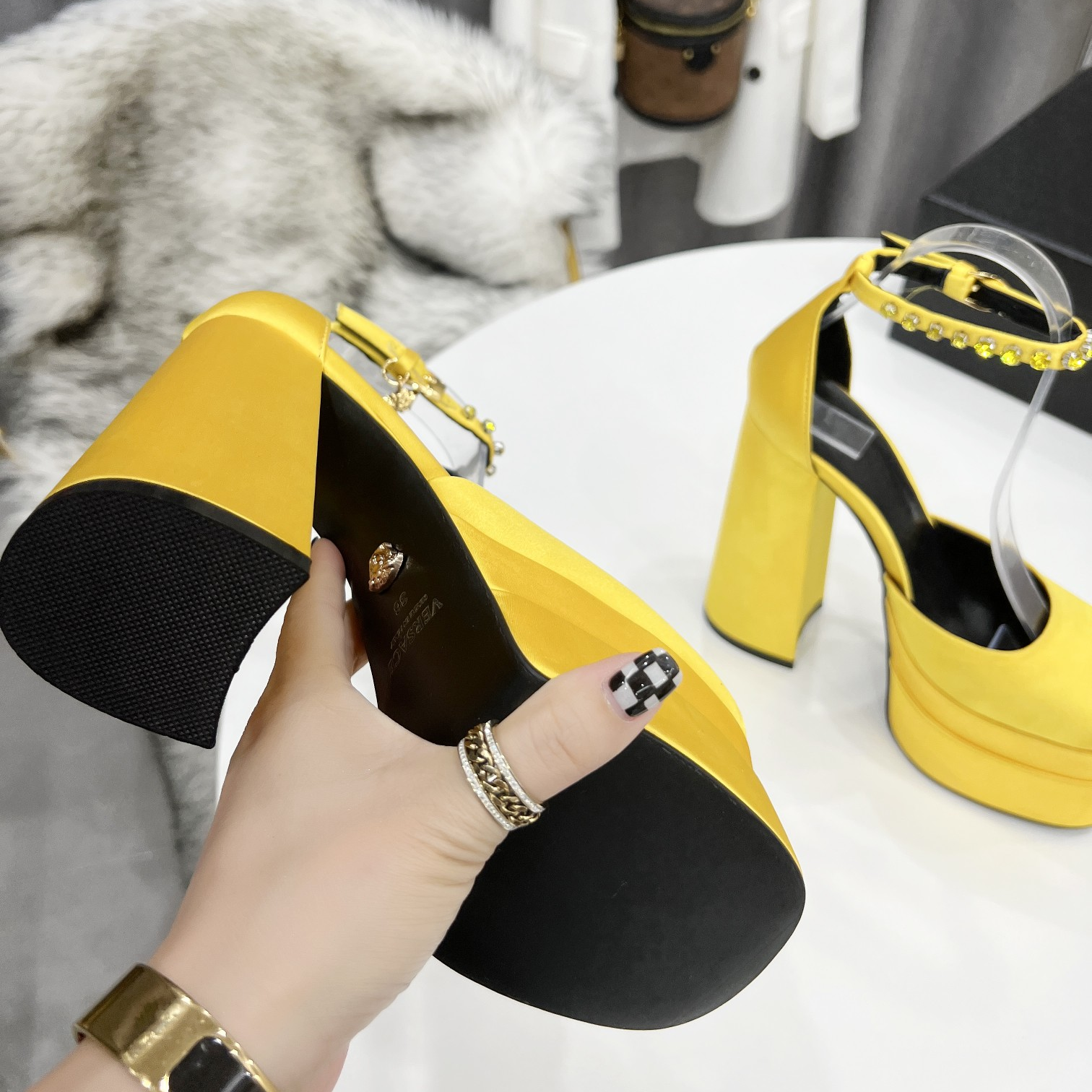 Versace High Heel Sandals - DesignerGu