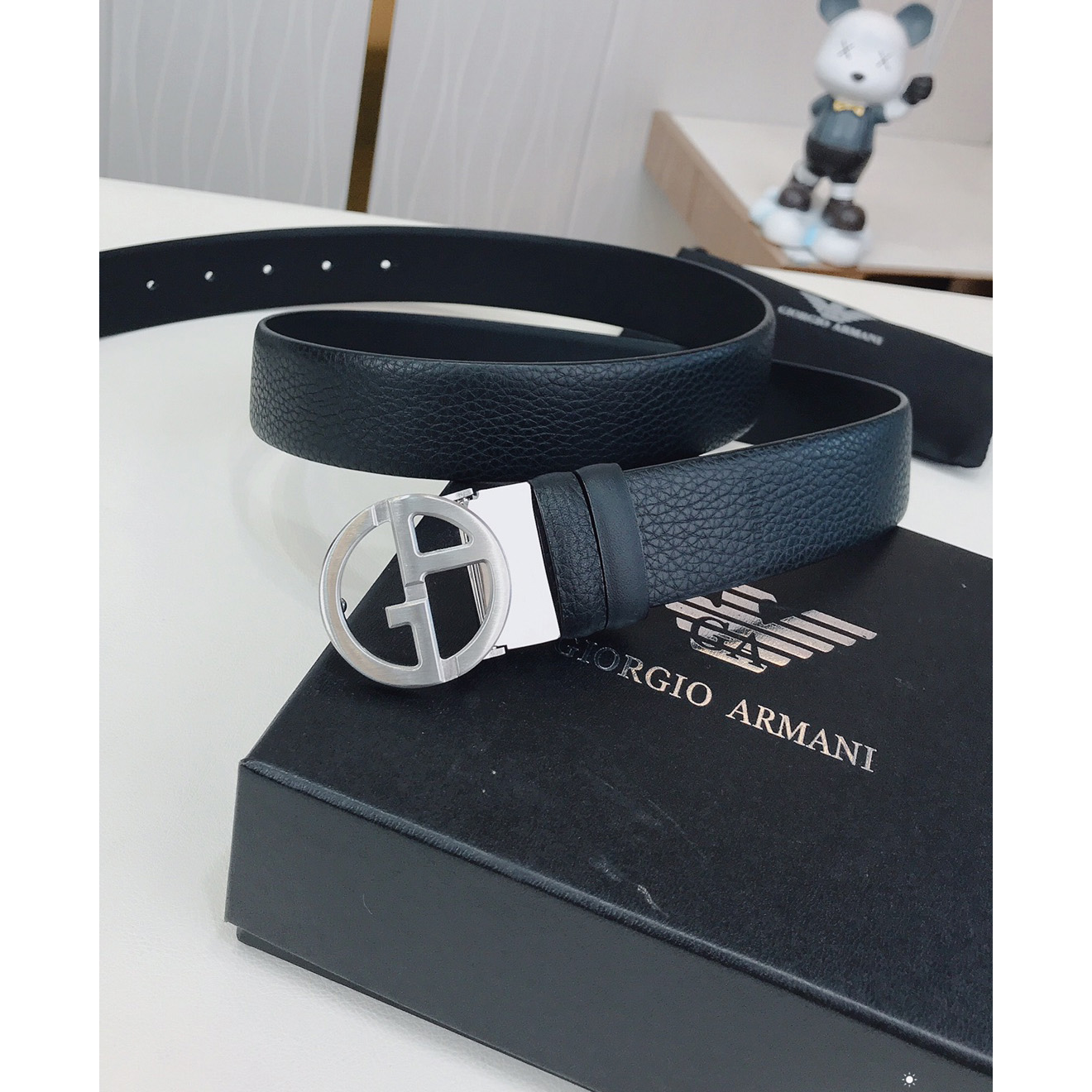 Armani Reversible Leather Belt  35mm - DesignerGu