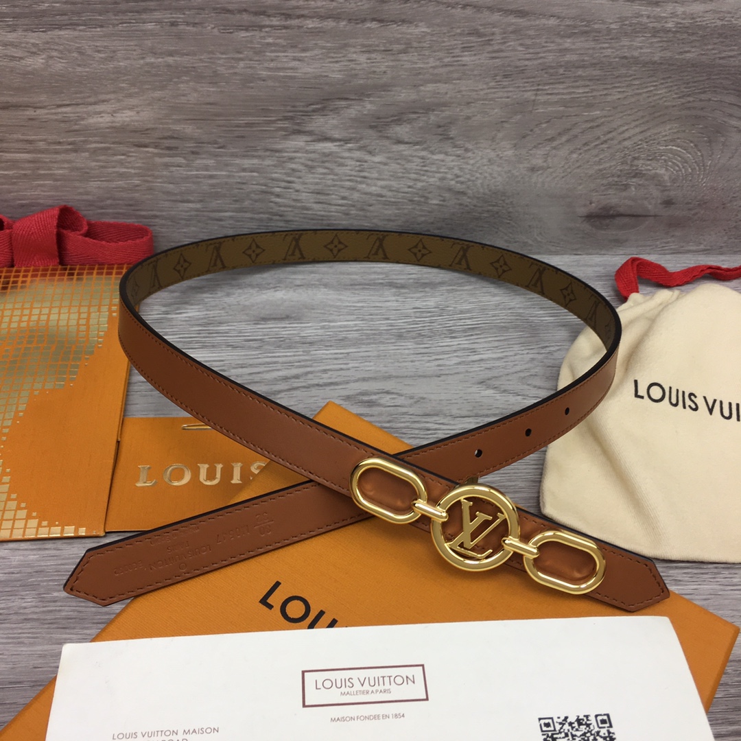 Louis Vuitton Squared LV 20mm Belt - DesignerGu