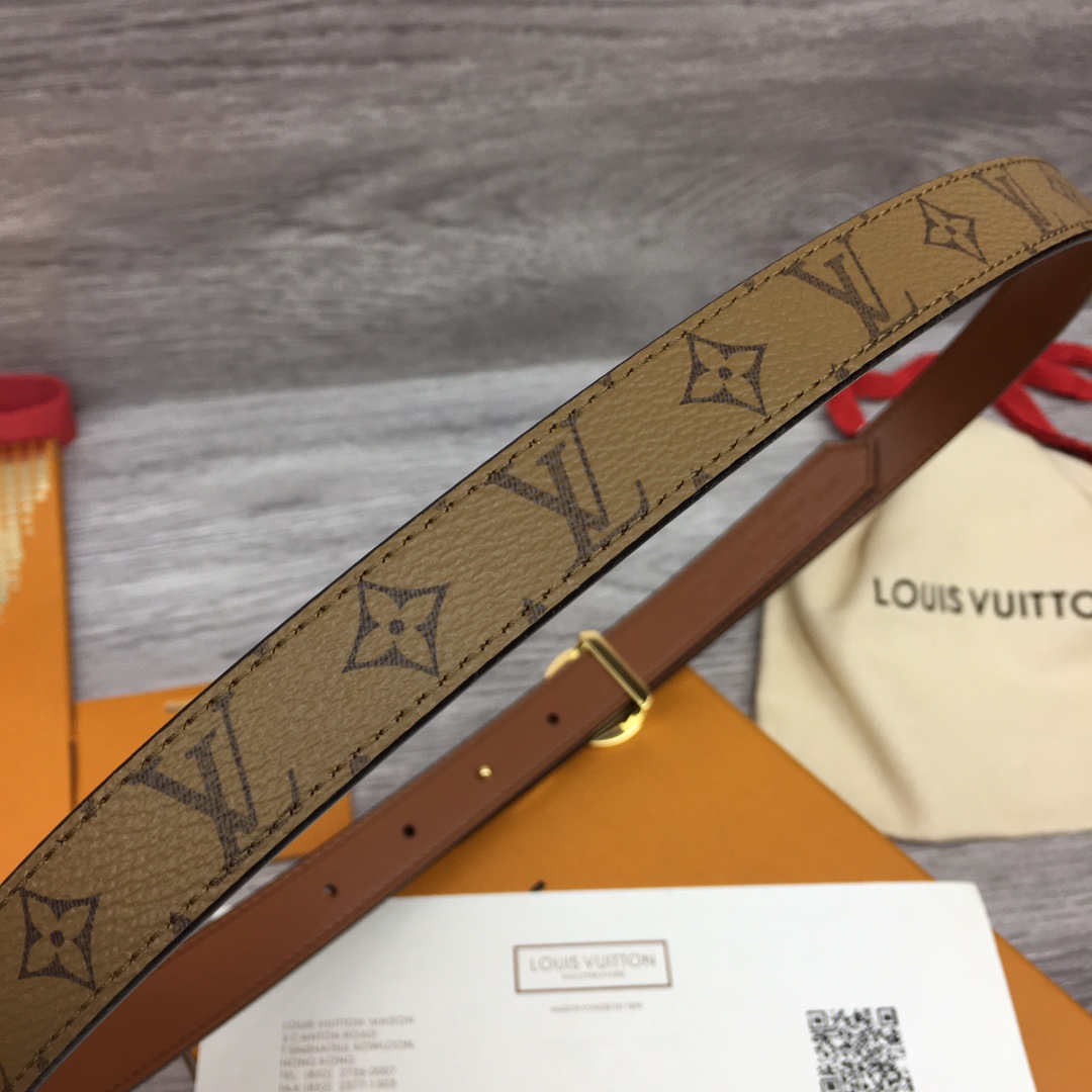 Louis Vuitton Squared LV 20mm Belt - DesignerGu