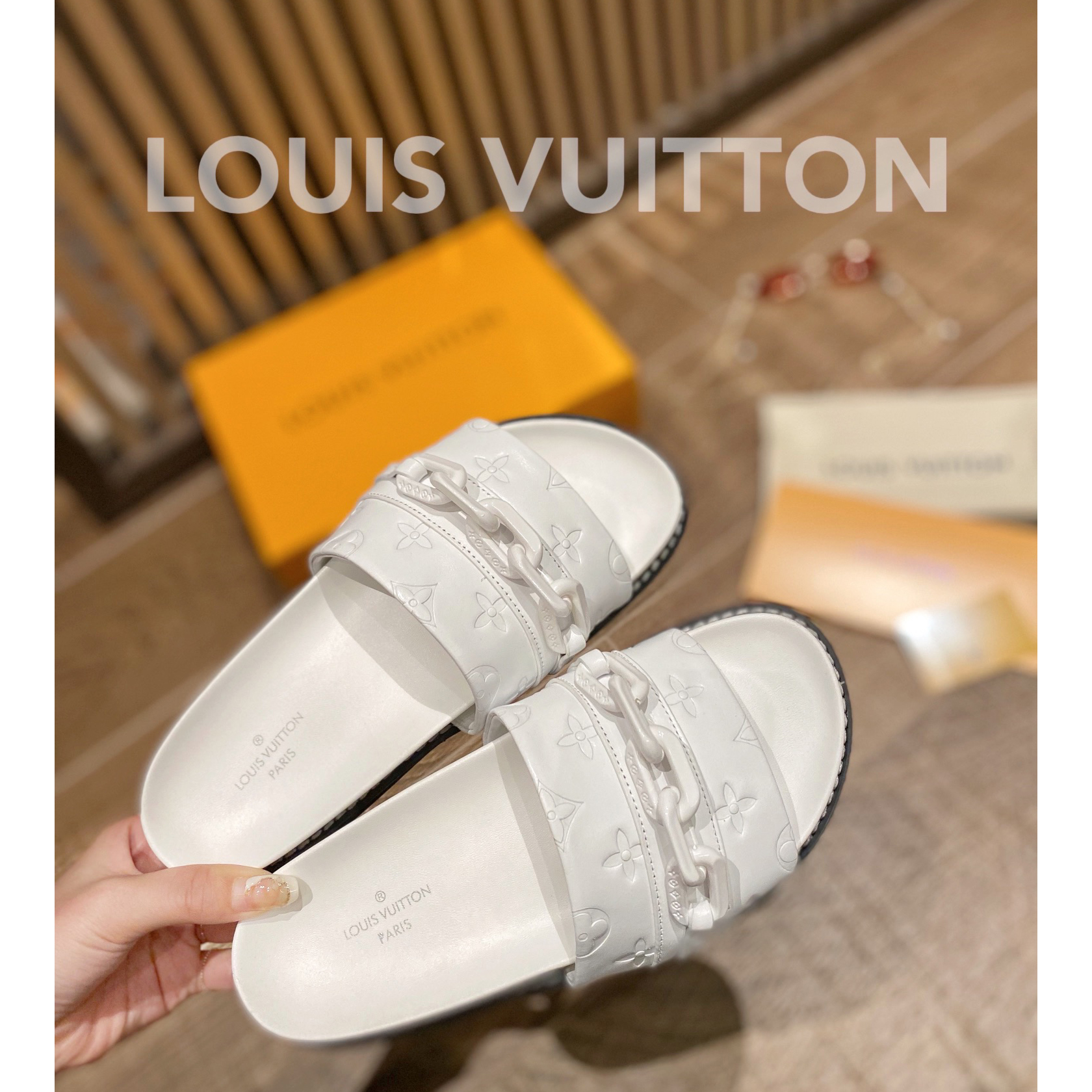 Louis Vuitton Monogram Slipper - DesignerGu