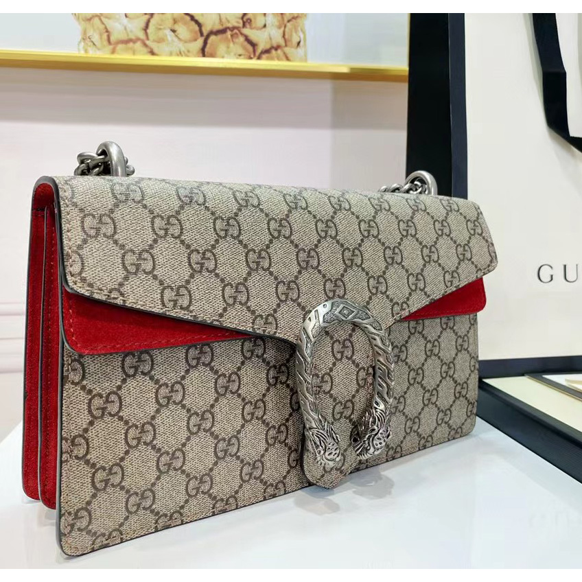 Gucci  Dionysus GG Small Shoulder Bag(28-17-9cm) - DesignerGu