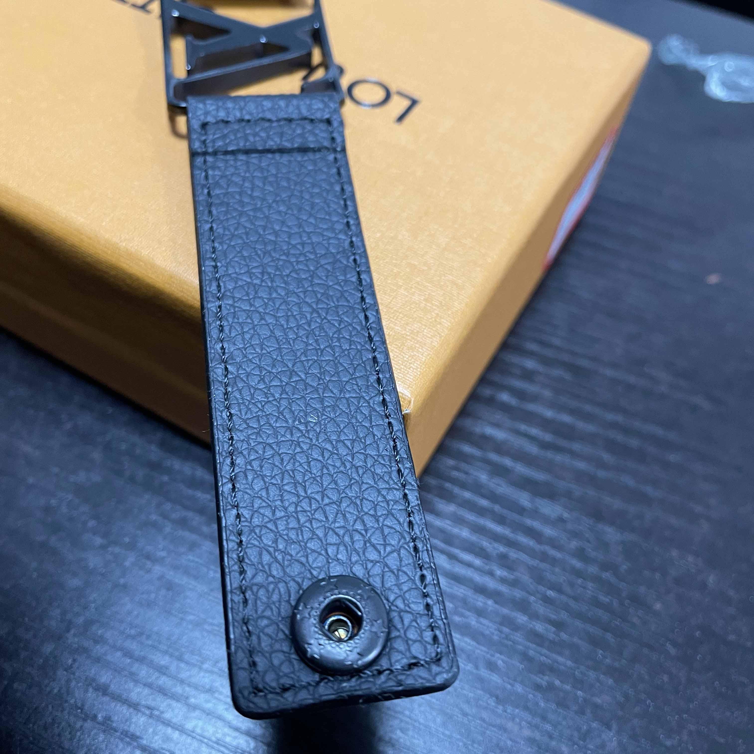 Louis Vuitton Monogram Leather Bracelet - DesignerGu