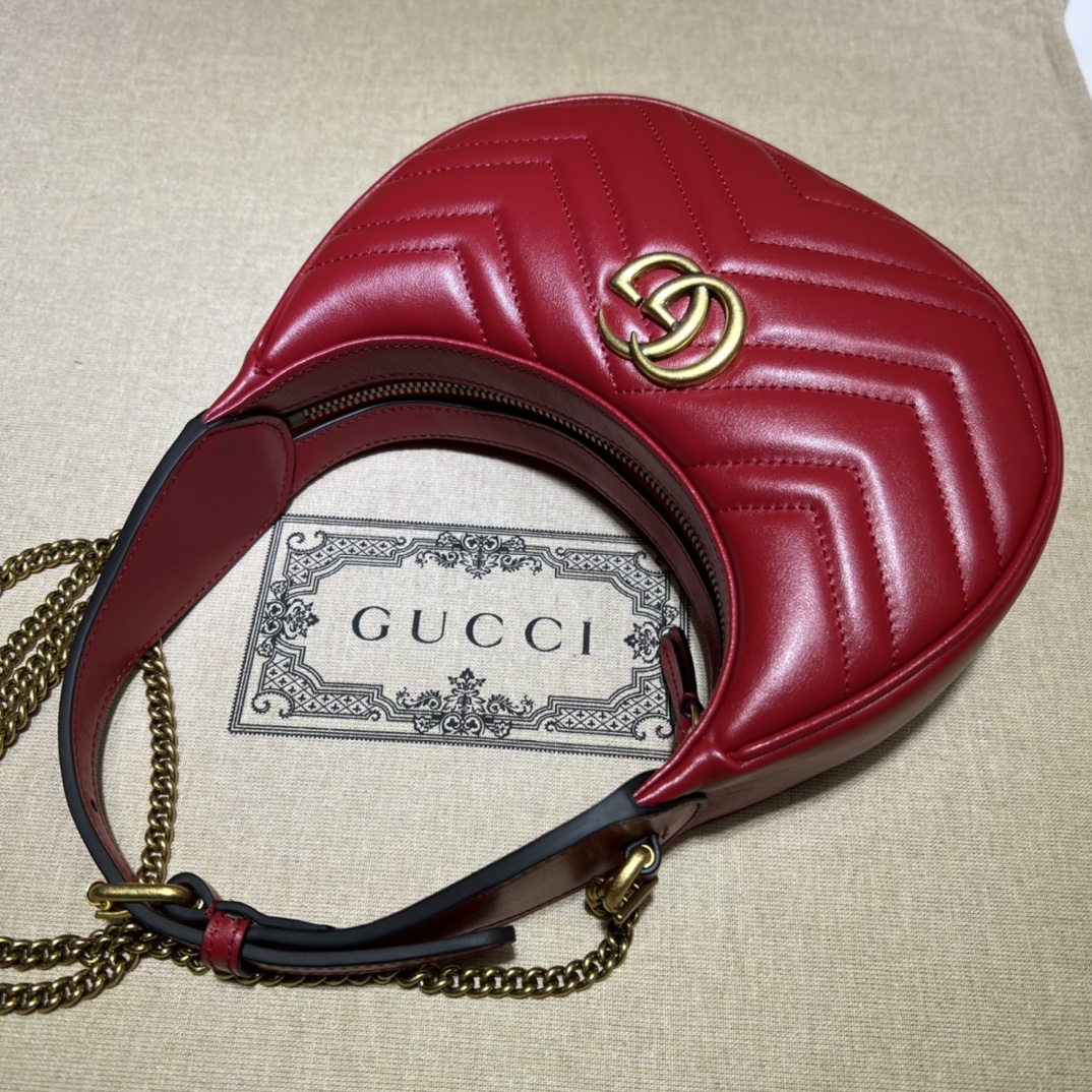 Gucci GG  Leather Handle Bag（21-11-5CM） - DesignerGu