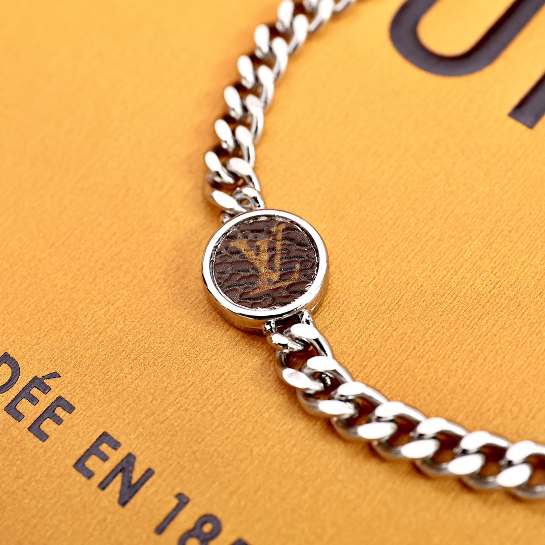 Louis Vuitton Monogram Lock Bracelet - DesignerGu