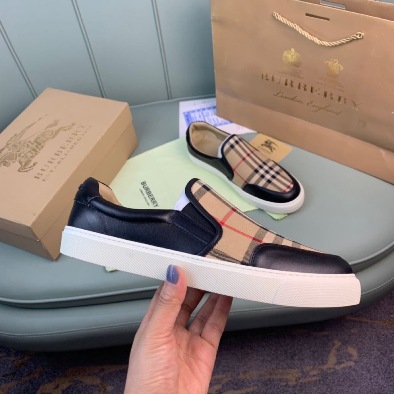 Burberry Vintage Check Loafers   - DesignerGu