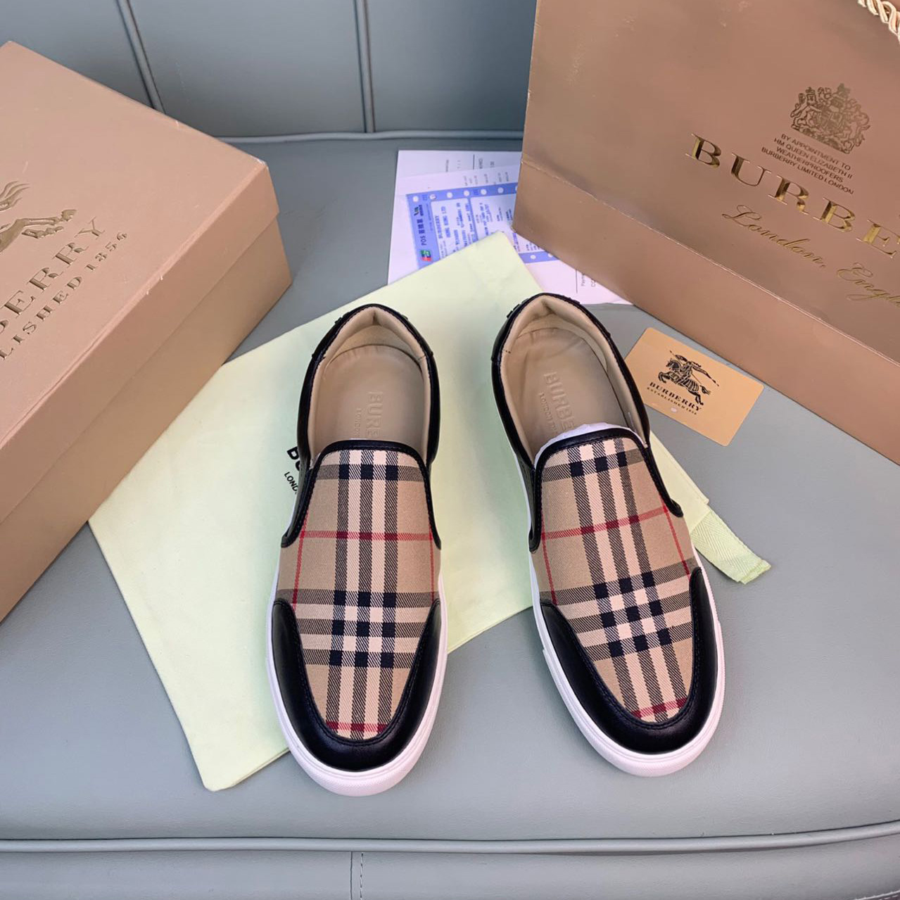 Burberry Vintage Check Loafers   - DesignerGu