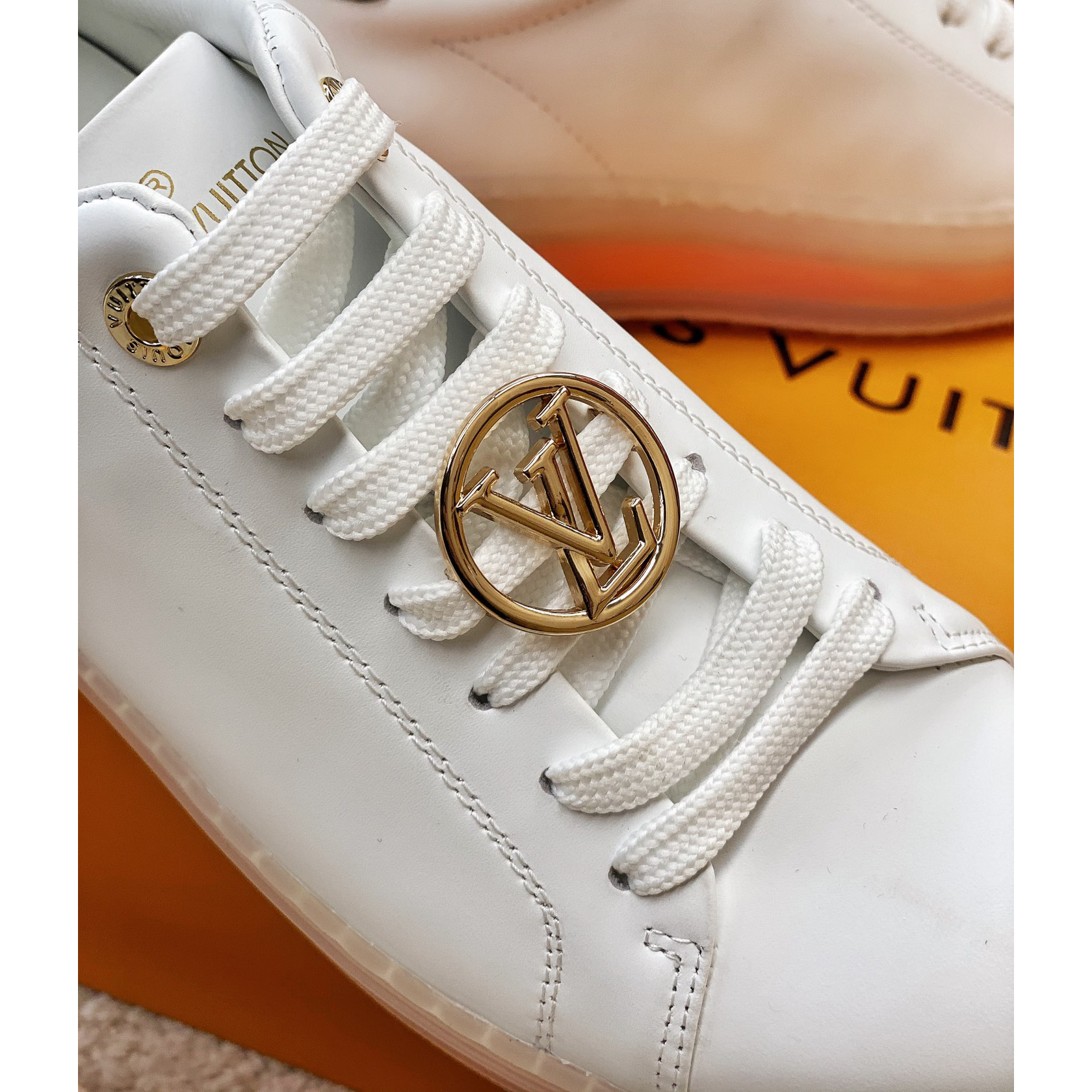 Louis Vuitton Logo Transparent Sole Sneaker  - DesignerGu