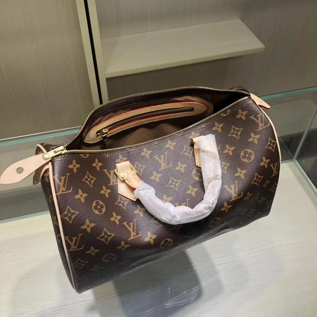 Louis Vuitton Speedy 35 Monogram Handbag (35-23-8cm)  M41107 - DesignerGu