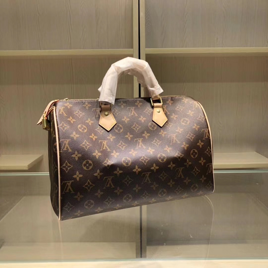 Louis Vuitton Speedy 35 Monogram Handbag (35-23-8cm)  M41107 - DesignerGu