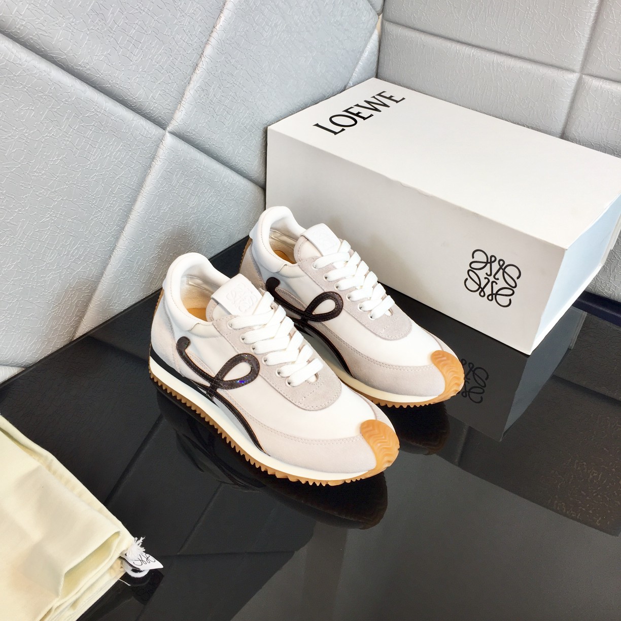 Loewe Flow Runner In Calfskin - DesignerGu