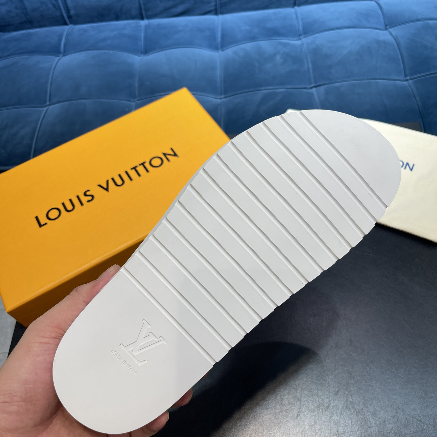 Louis Vuitton x NBA Monogram Slipper - DesignerGu