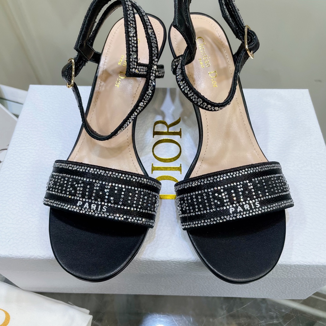 Dior Logo High Heeled Sandals(6.5CM) - DesignerGu