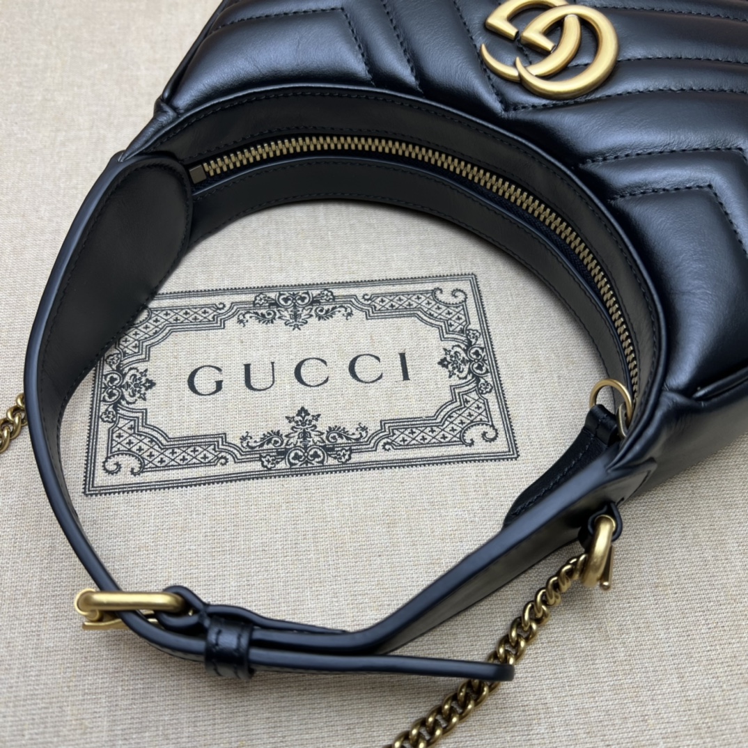 Gucci GG  Leather Handle Bag（21-11-5CM） - DesignerGu