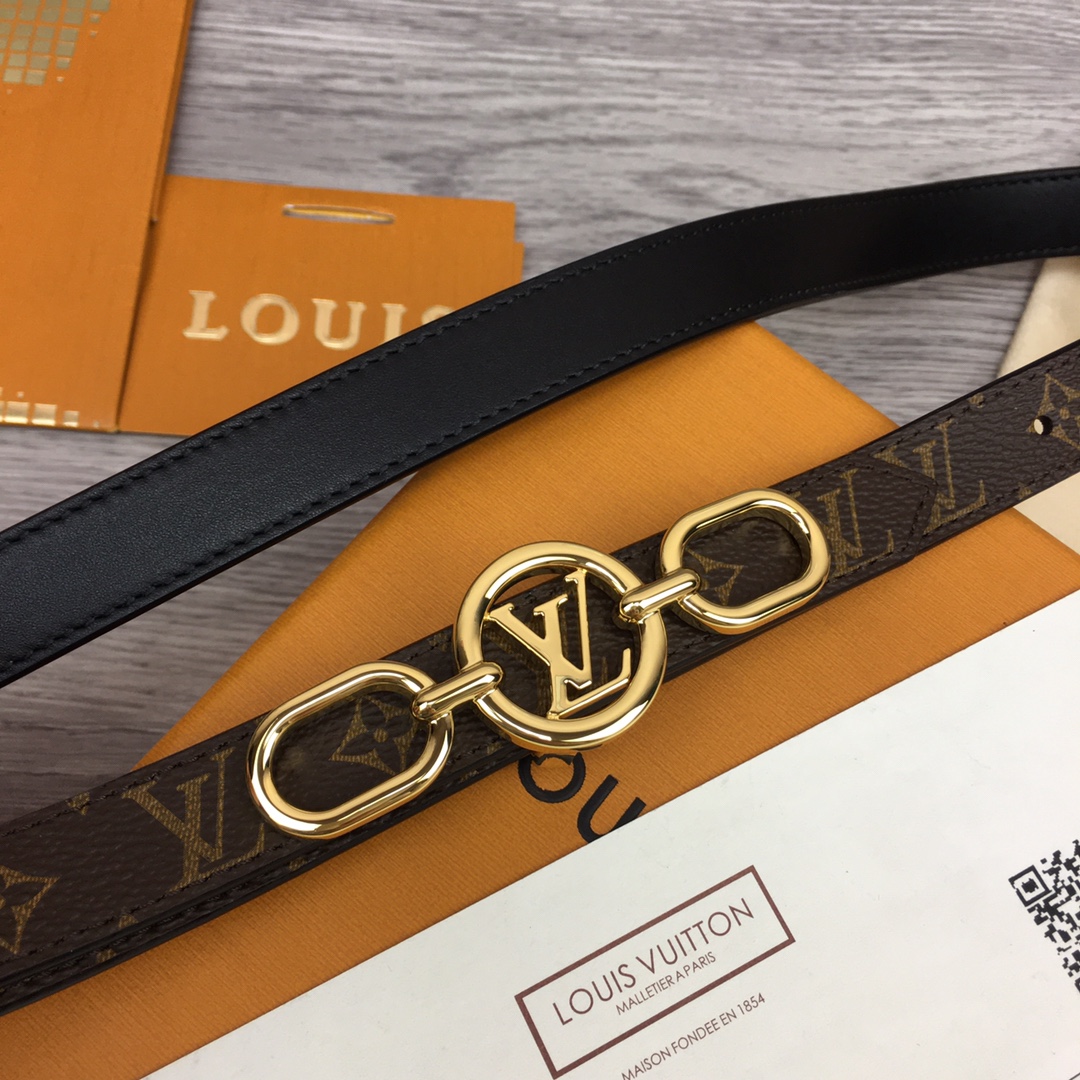 Louis Vuitton Squared LV 20mm Belt - DesignerGu