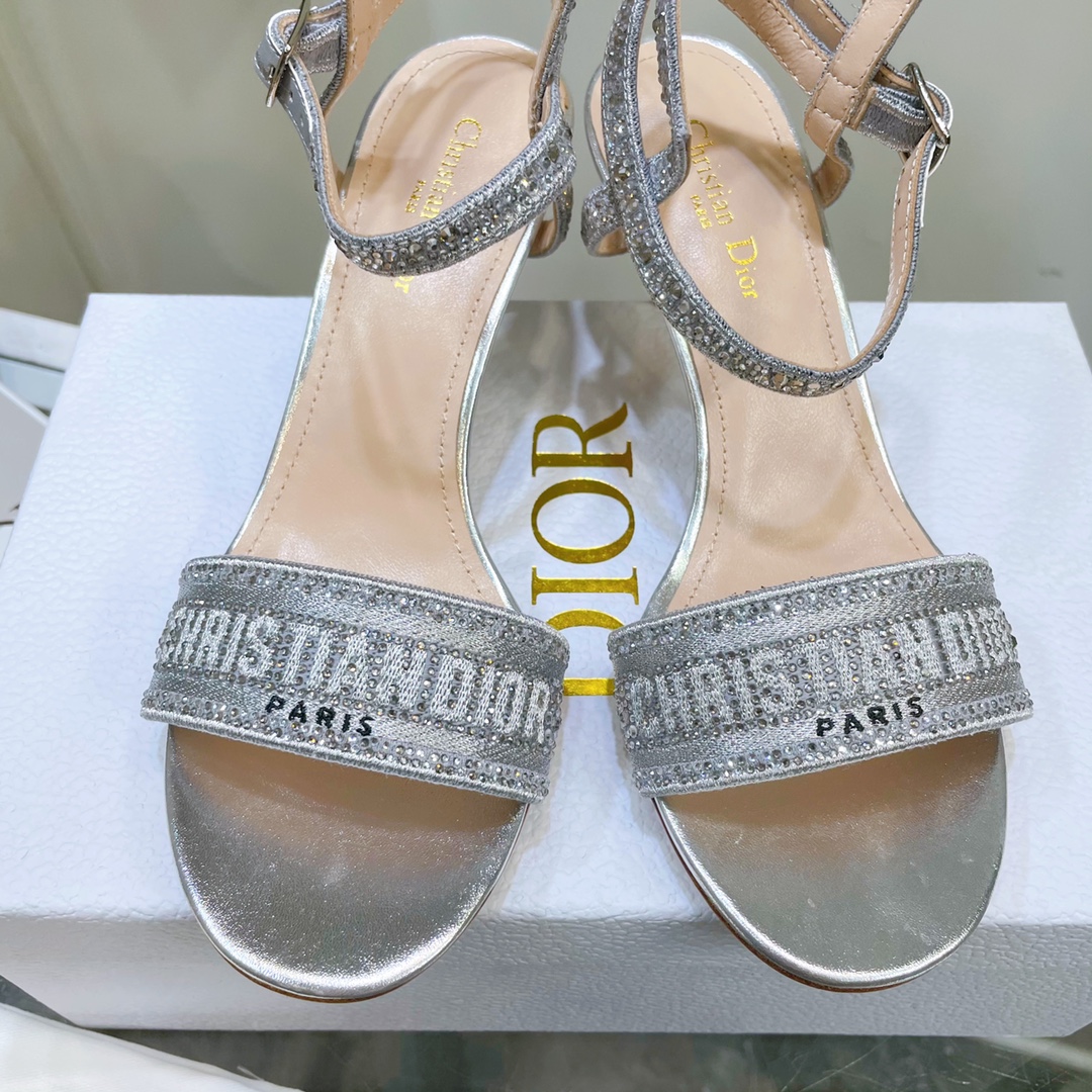 Dior Logo High Heeled Sandals(6.5CM) - DesignerGu